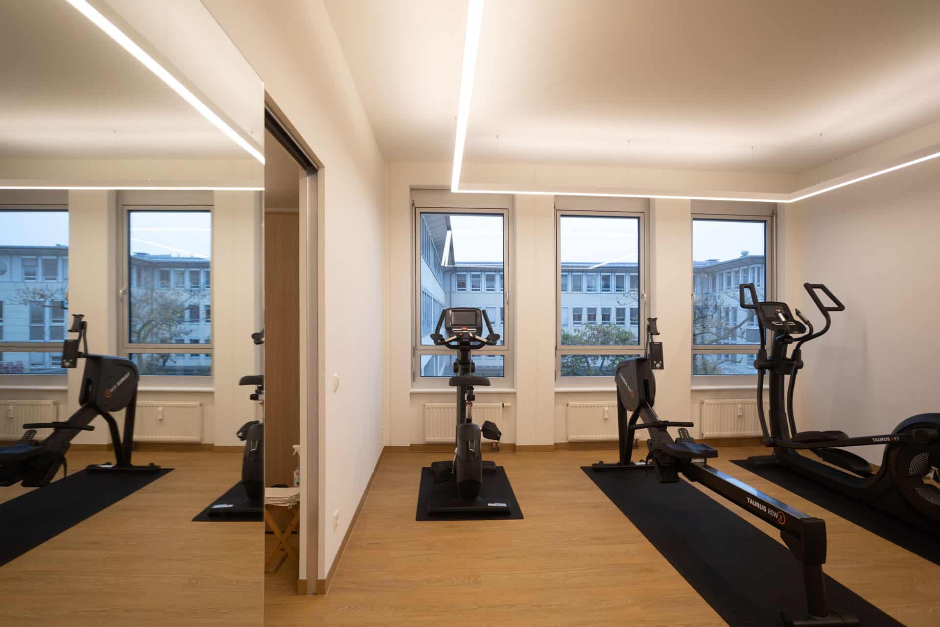 Umgestaltung Bürofläche Nexia Dresden Fitnessraum